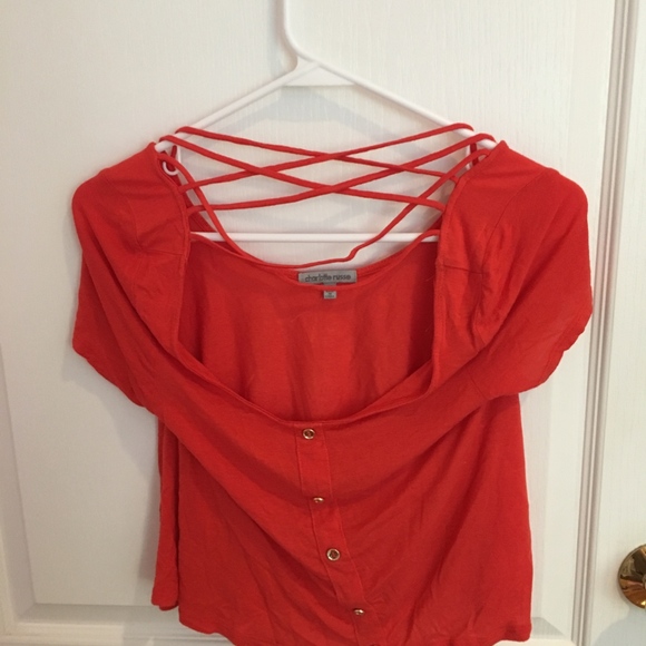 Red crop top - Picture 2 of 2